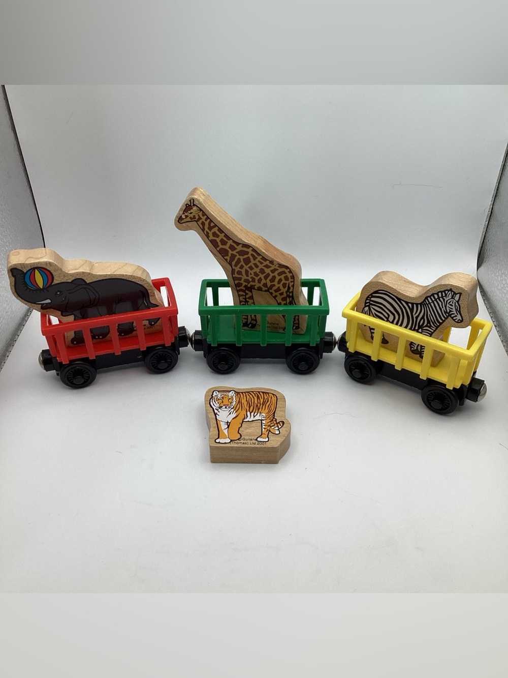 Thomas & Friends Train Cars And Circus Animals Vintage 7 Pieces circus train